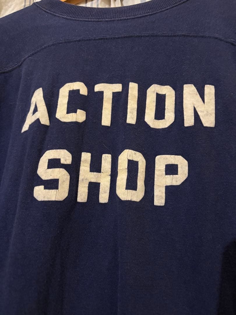 チャンピオン　フットボールシャツ　70年代　ビンテージ　M リバースウィーブ