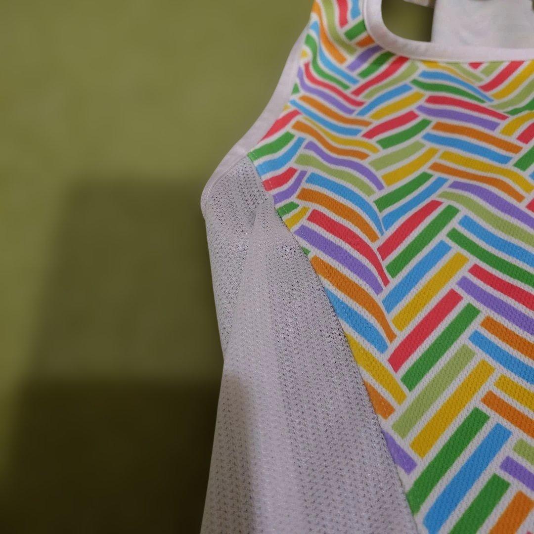 ALPHAICON 幾何学模様 メッシュ犬服 1XL サマークーリングタンク