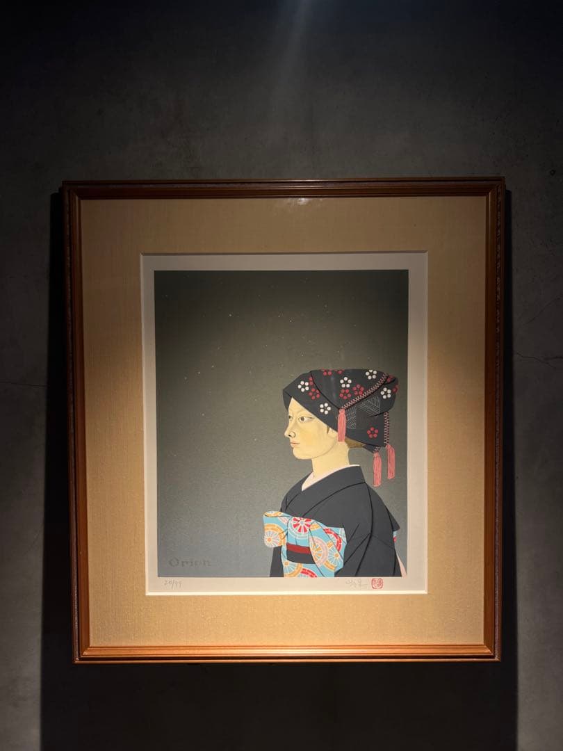 森田曠平【美人画】　【春夏秋冬-冬】lithograph 99限定