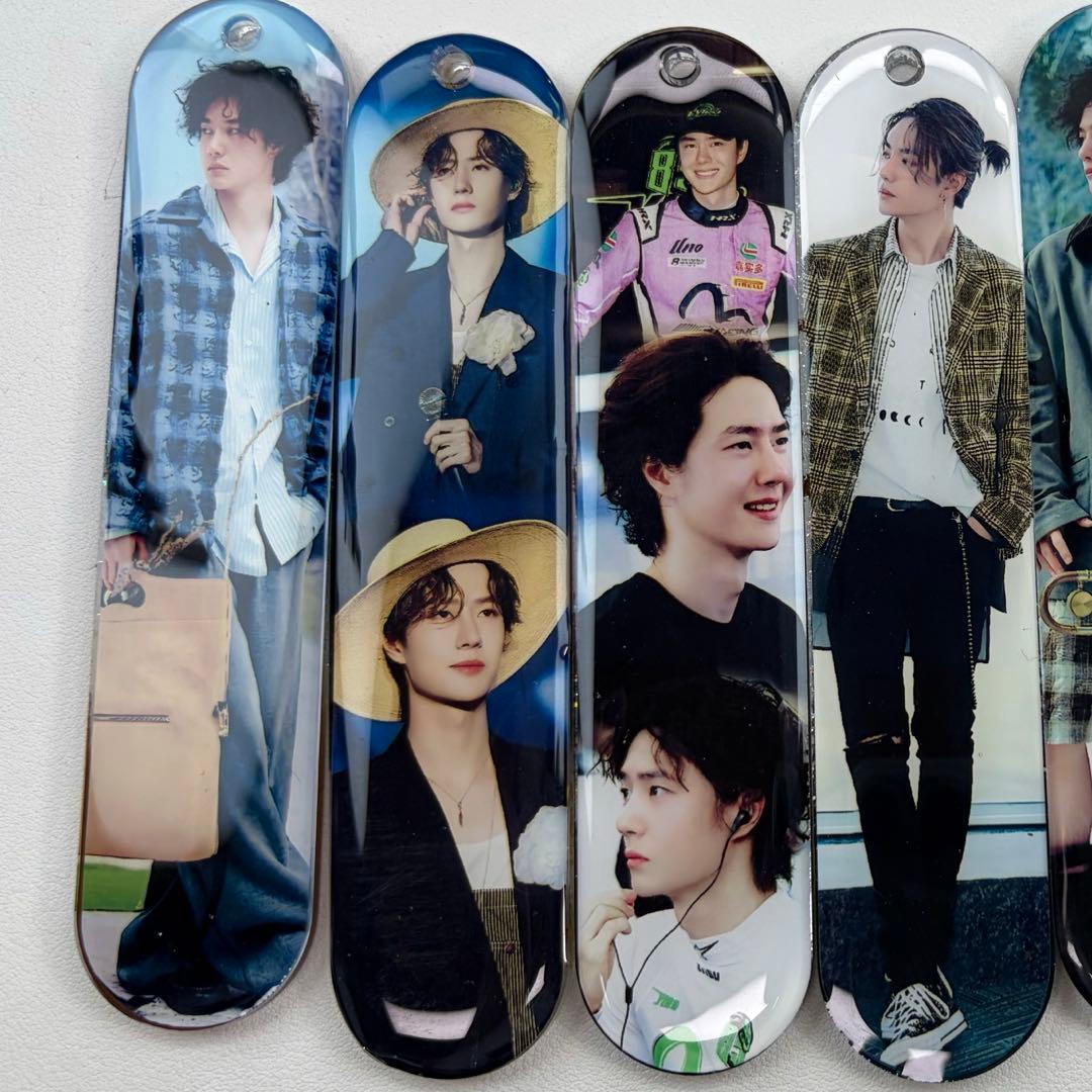 王一博 新作　可愛い　栞　レジンキーホルダー 7点セット❣️0126