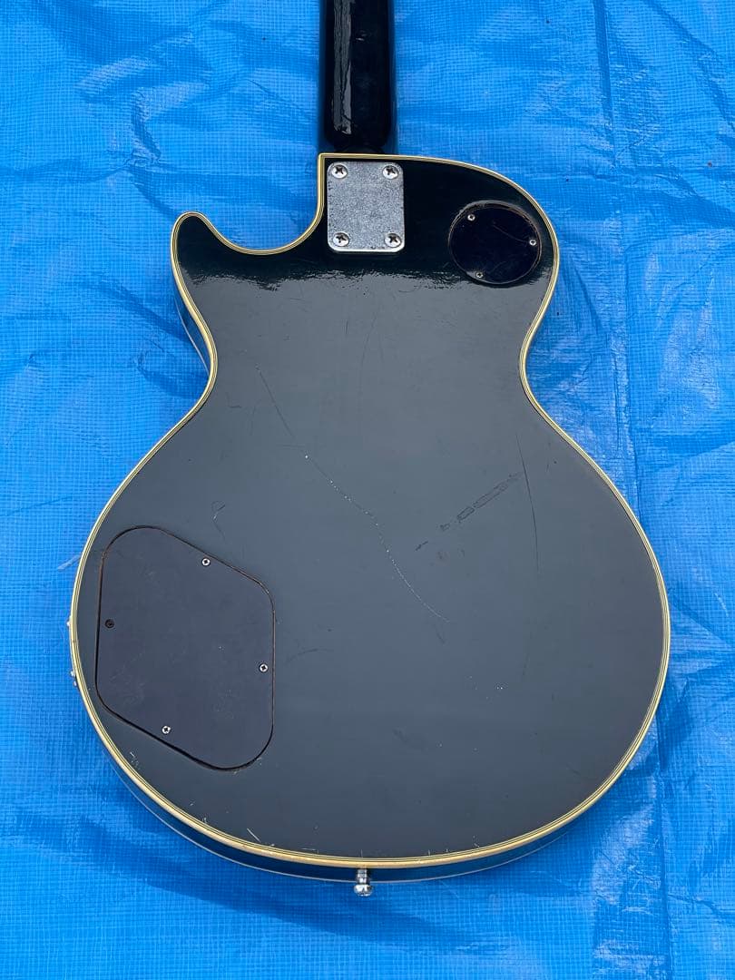 Morris ブラック エレキギター レスポールスタイル　ジャンク