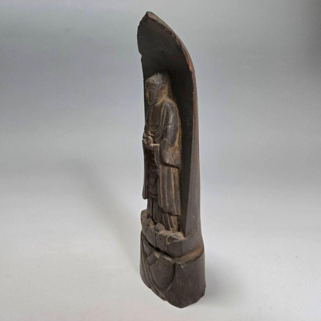 24-1276 薬師如来立像　木彫　仏像