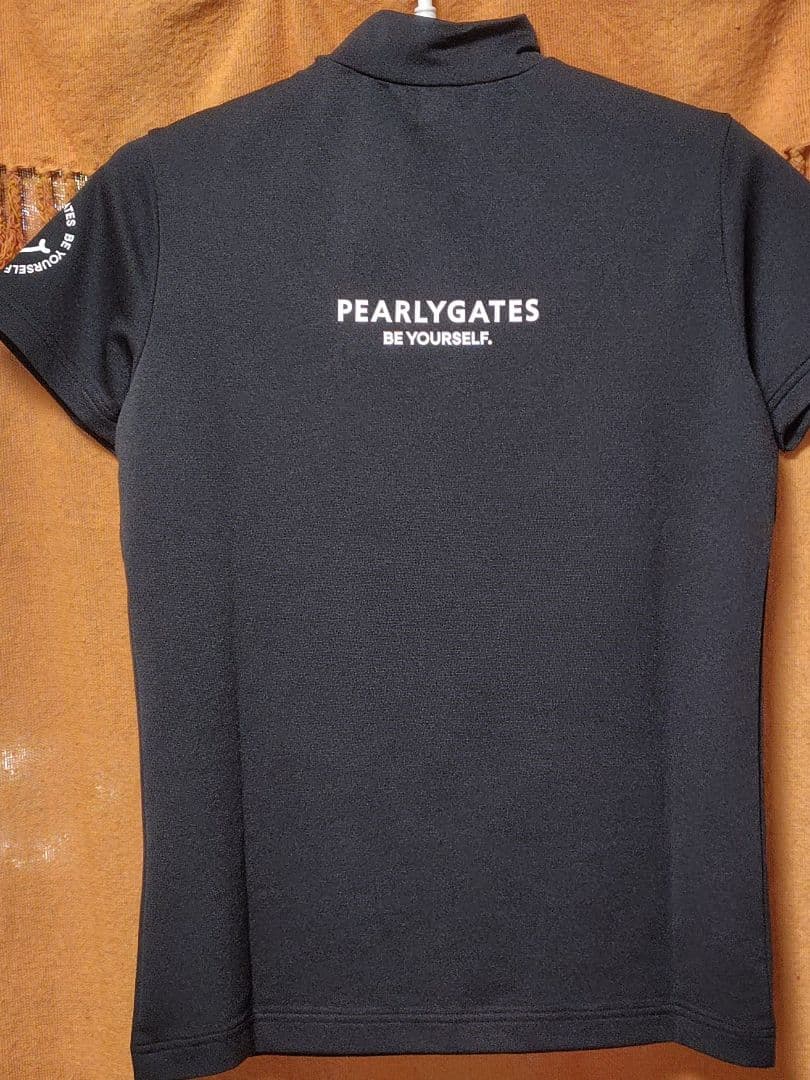 パーリーゲイツレディースモックネック半袖カットソー ネイビー サイズ1