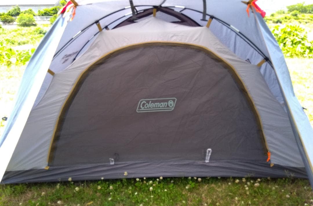 ☆とても綺麗☆限定色グレー×レッド☆コールマン☆ツーリングドームST☆テント☆