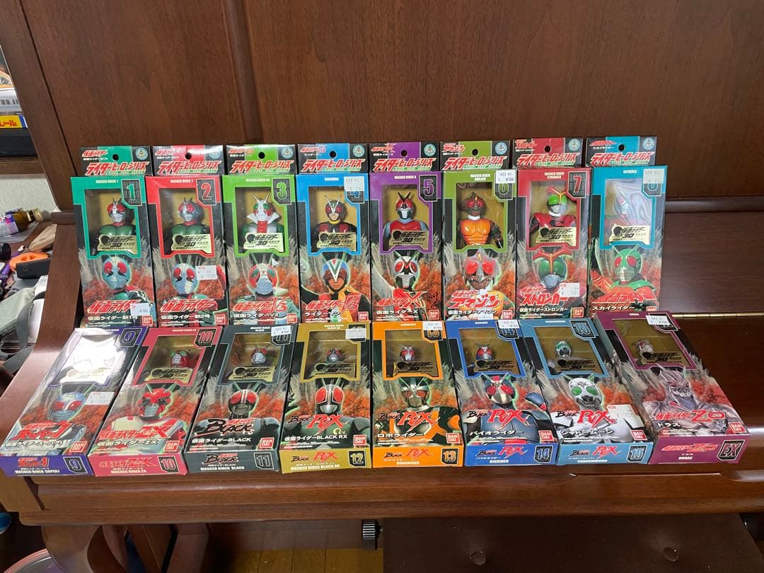 【ライダーヒーローシリーズ】昭和ライダー16種類