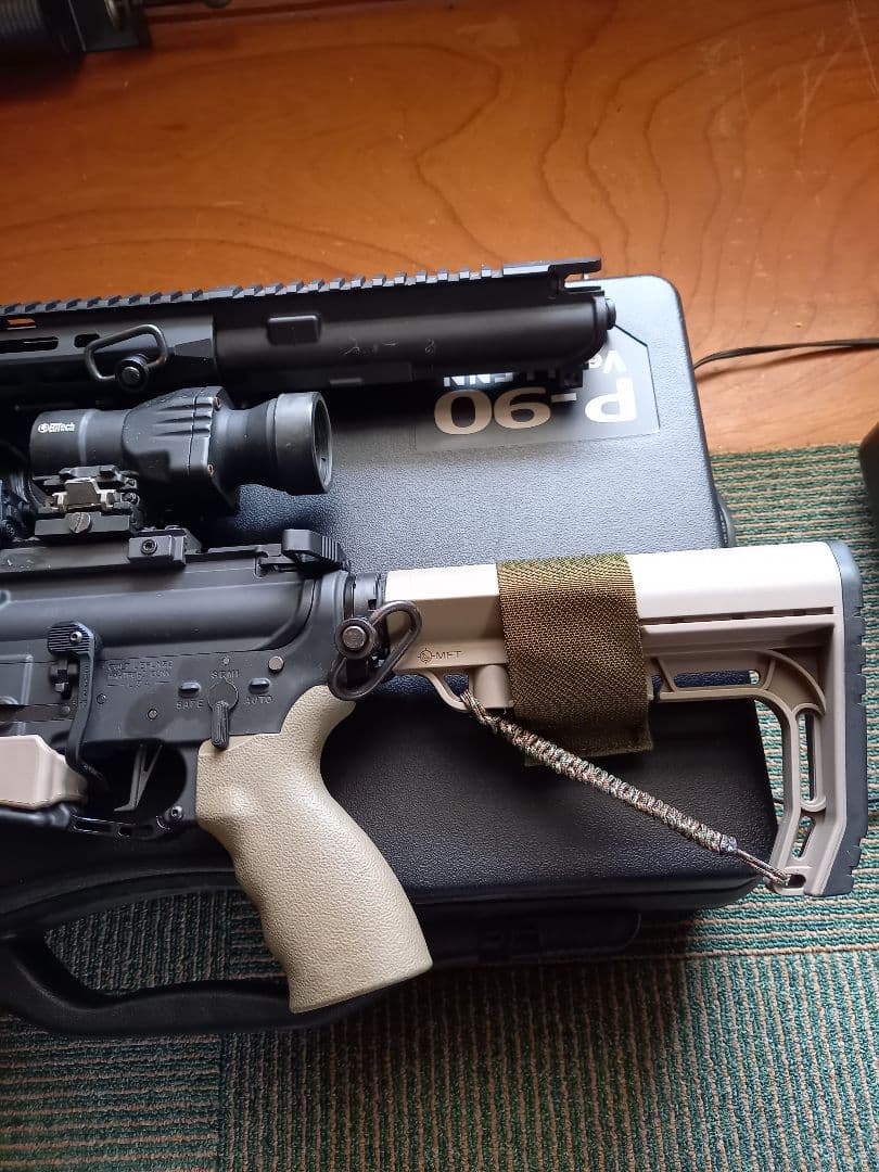 東京マルイ　MWS ショートガスガン ブラック/タン 光学機器付き　アッパー付き