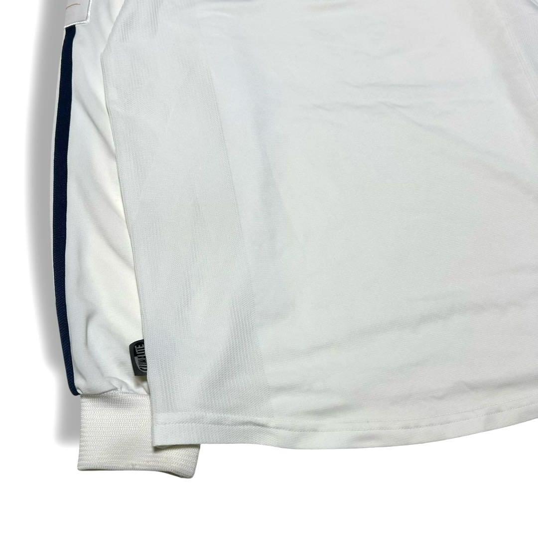 アディダス レアルマドリード 長袖 ユニフォーム ホワイト XL 刺繍