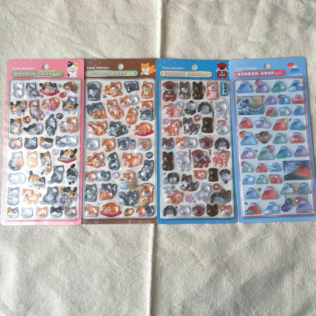 ボンボンドロップシール 和柄 16種類セット