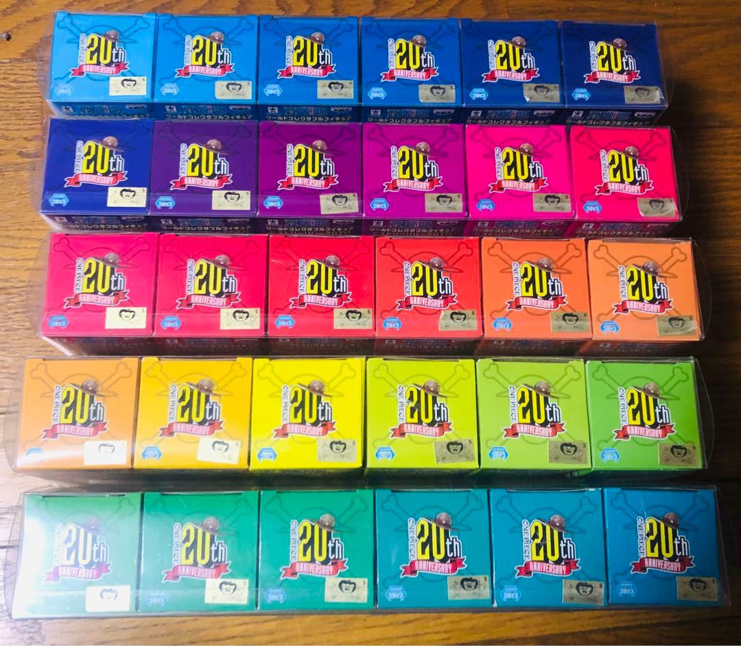 ワンピース ワールドコレクタブルフィギュア ヒストリー リレー 20th コンプ