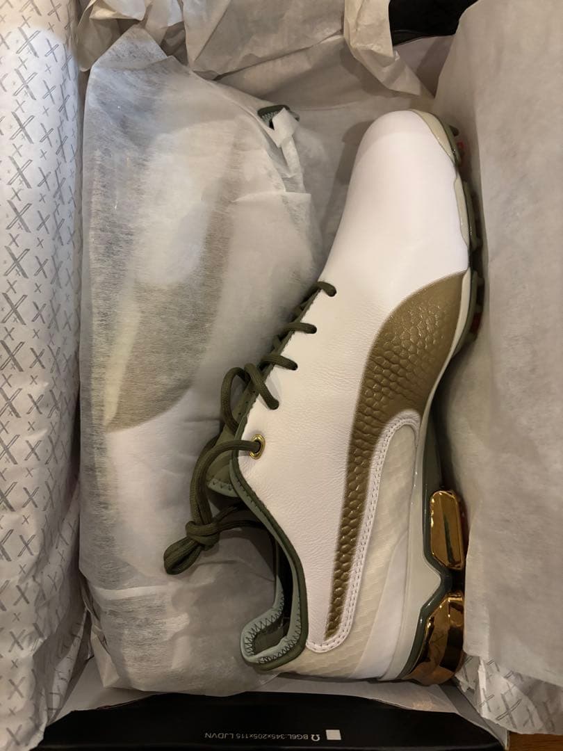 PUMA プーマ　イグナイトプロアダクトG LUX ゴルフ　オリーブグリーン