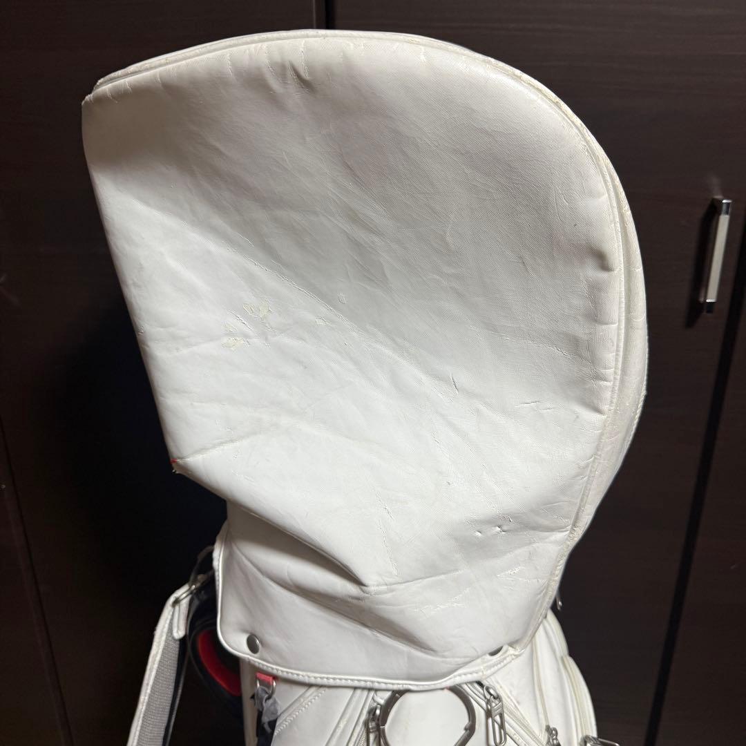 Nike キャディバッグ ゴルフバッグ ホワイト グレー レッド