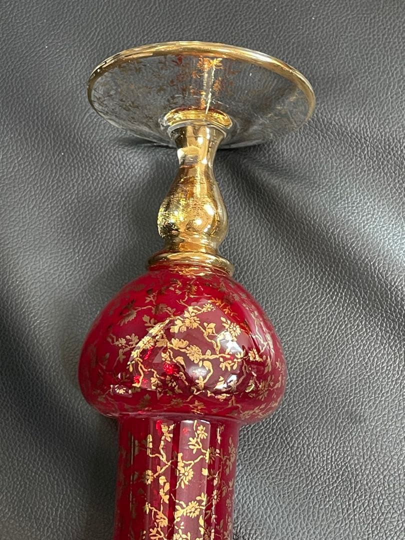 沖縄琉球ガラス　金色模様品