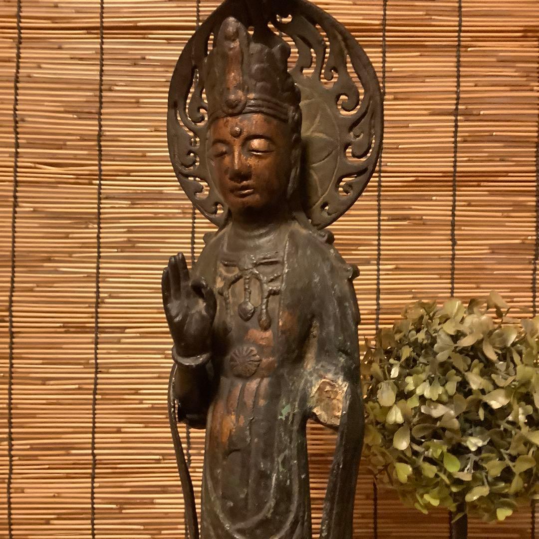 朝鮮・身代観音「難避け観世音菩薩」高句麗・百済・新羅・左腕残欠・寺院・古銅
