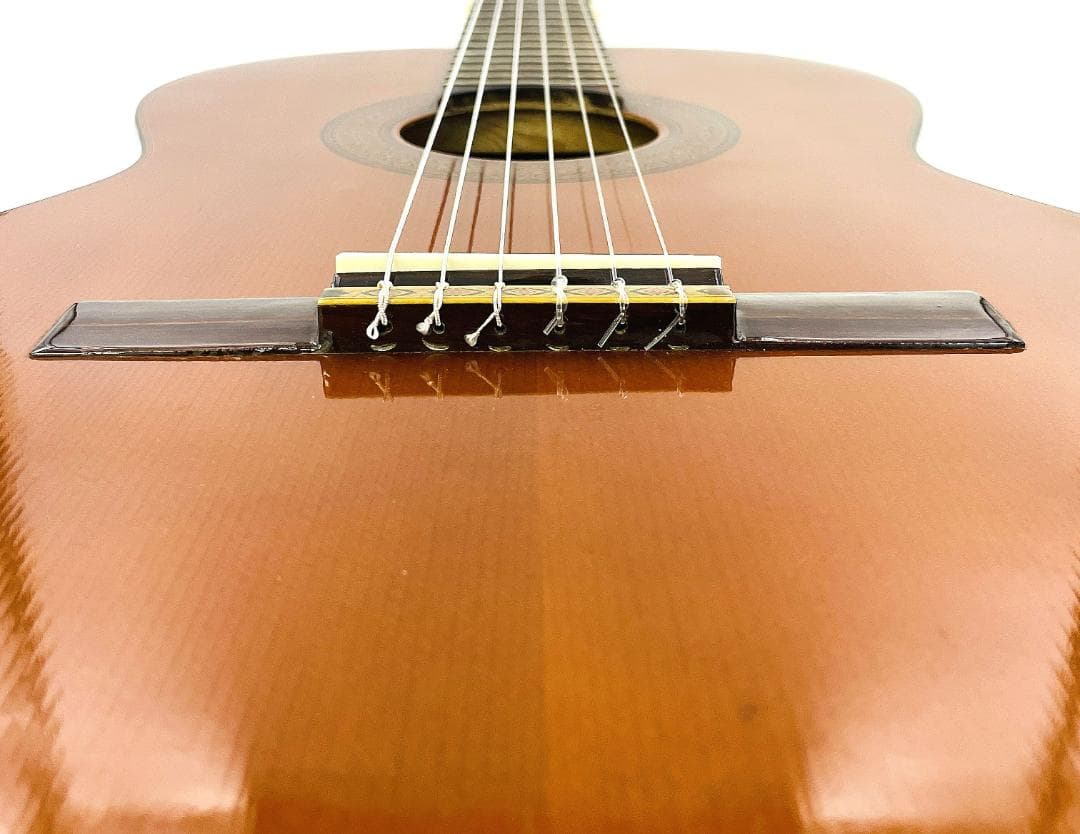 美品 杢目 当時物 ZEN-ON No.100 全音 ガットギター【整備品】