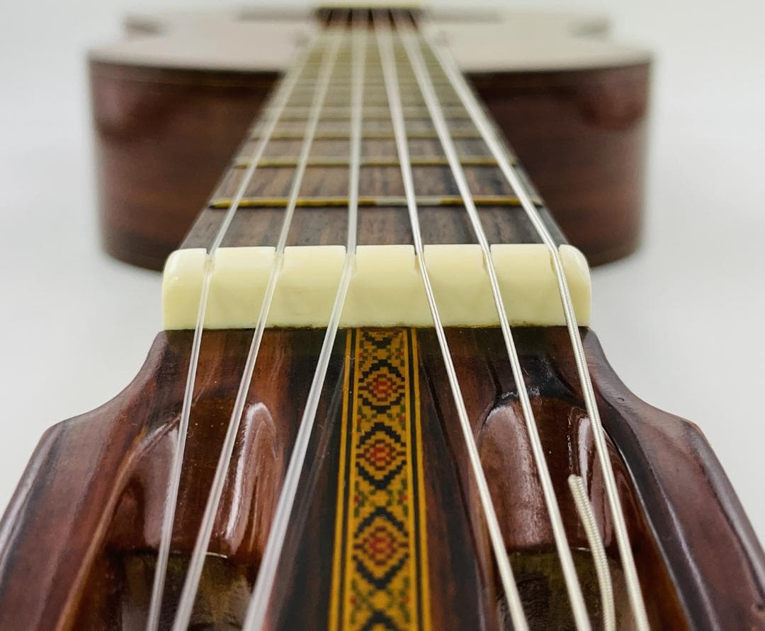 美品 杢目 当時物 ZEN-ON No.100 全音 ガットギター【整備品】