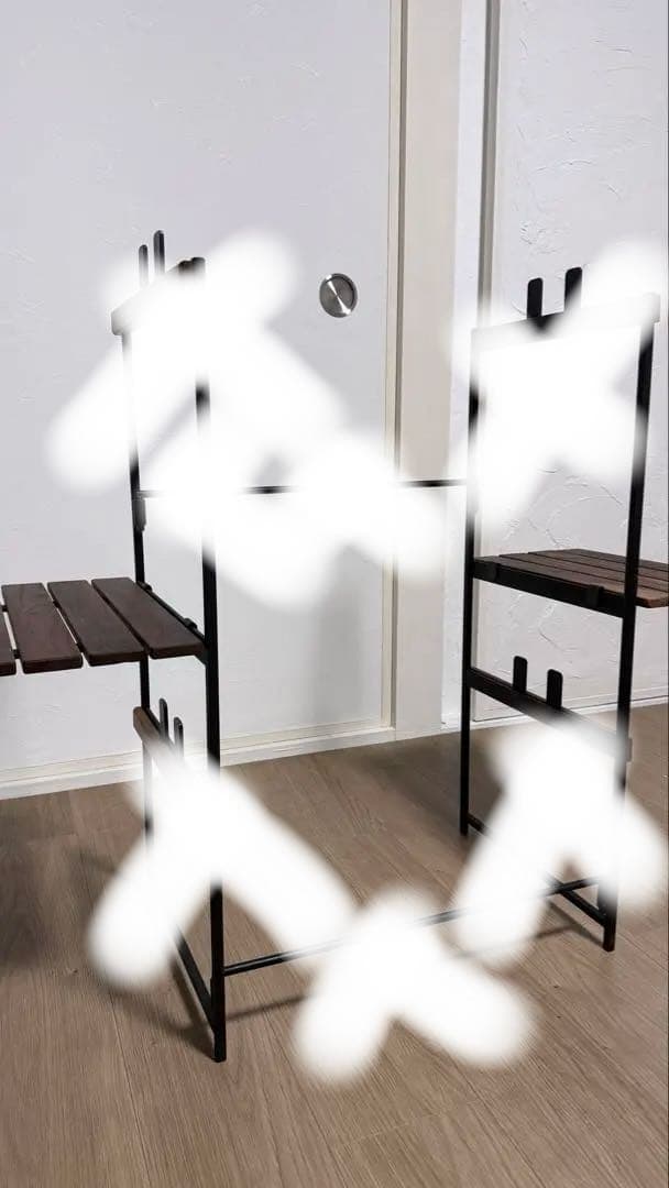 値下H&O シェルコンラック　サイド棚×2 ウォールナット Brunt