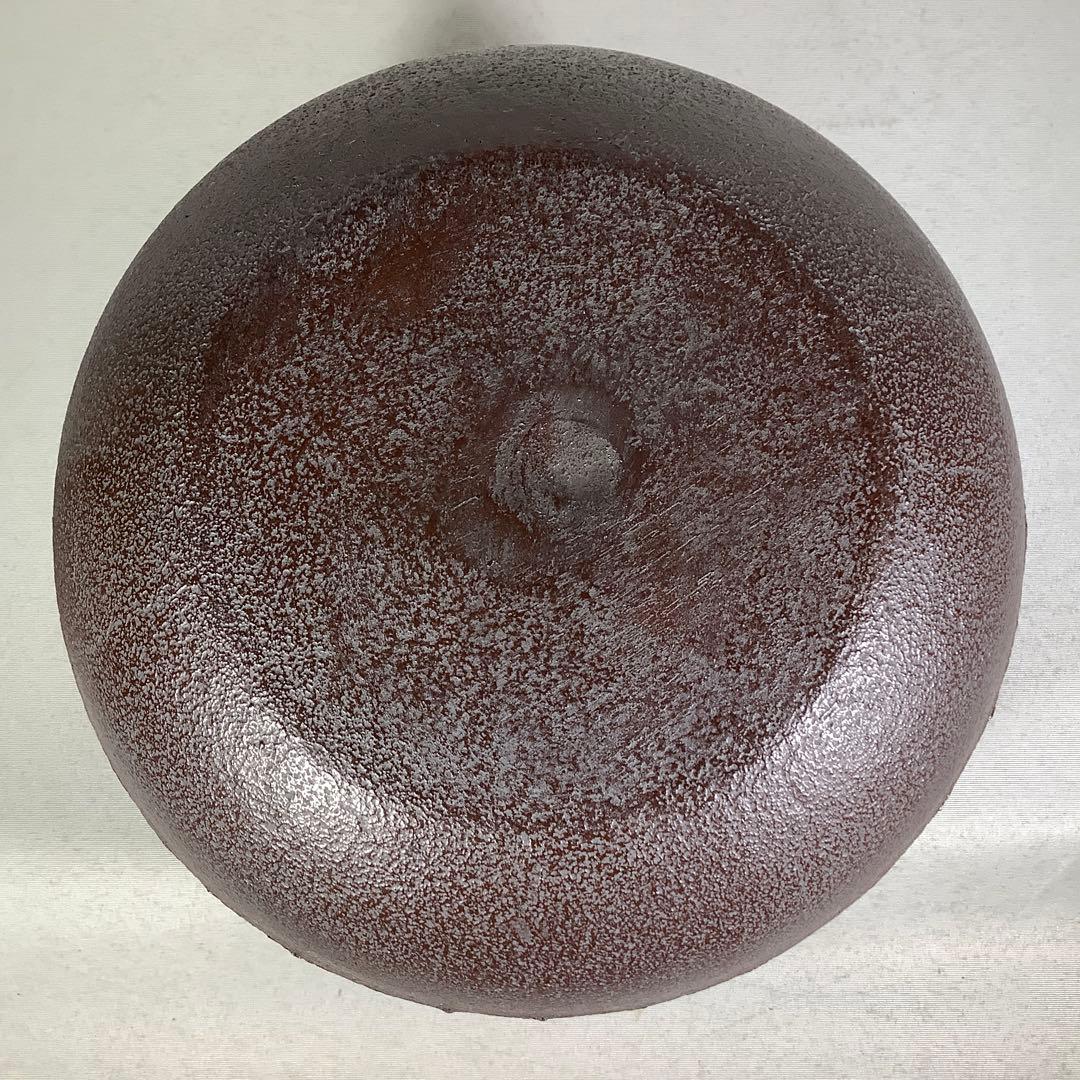 真形羽落　無地釜　釜師　佐藤清光　茶道具　送料無料