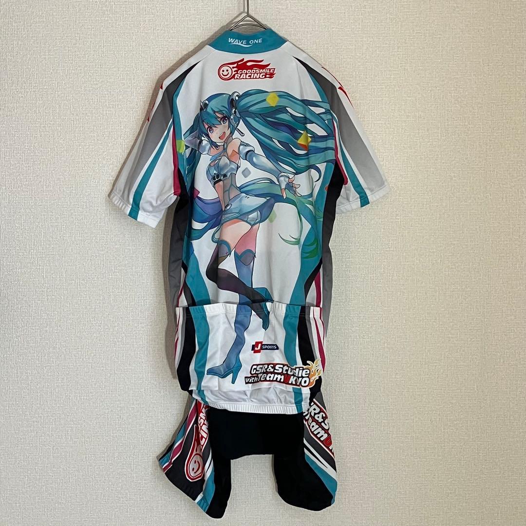 初音ミク レーシングミク サイクルジャージ パンツ 上下セット ウェイブワン