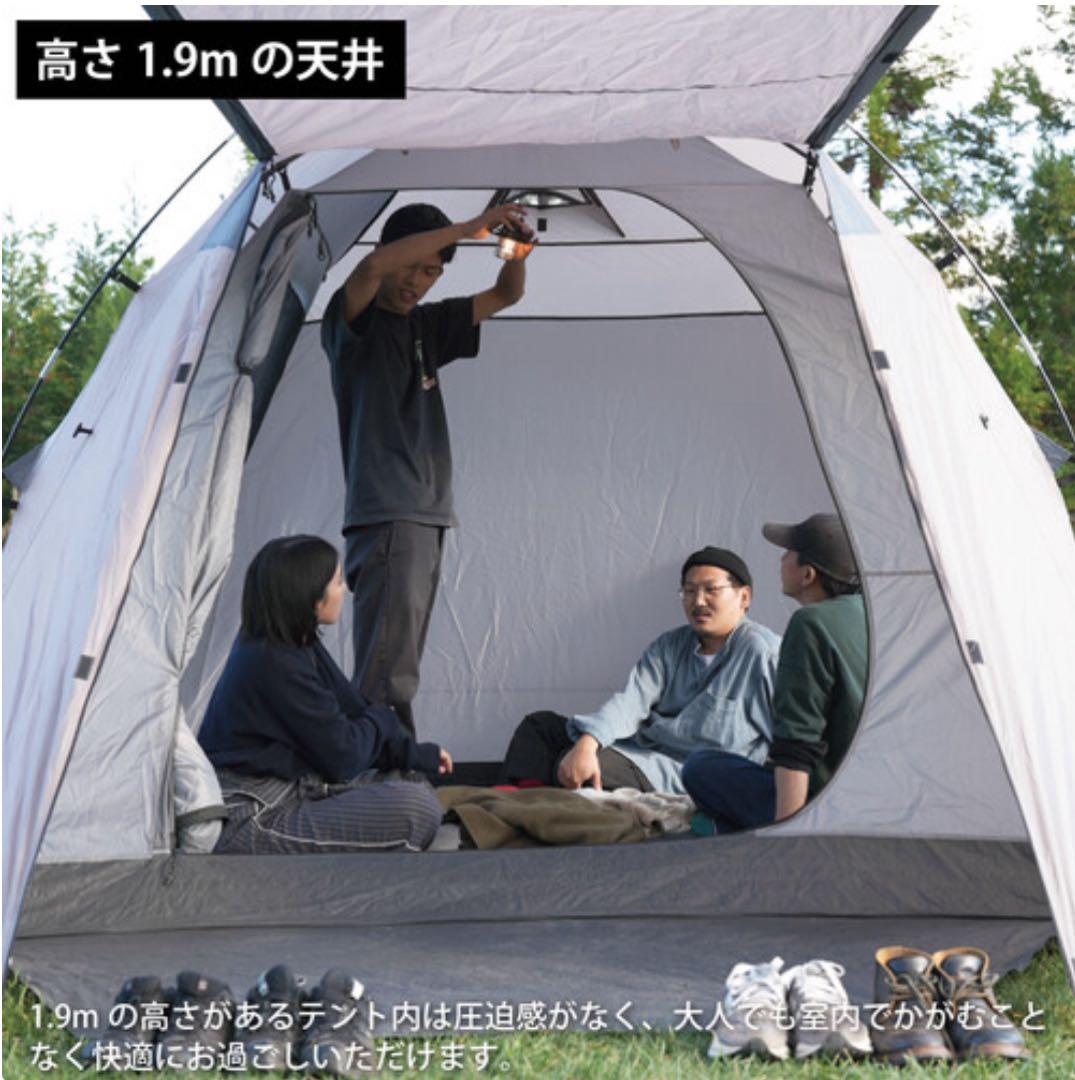 QUICKCAMP ワンタッチテント 4-5人用　QC-DT270 タンカラー