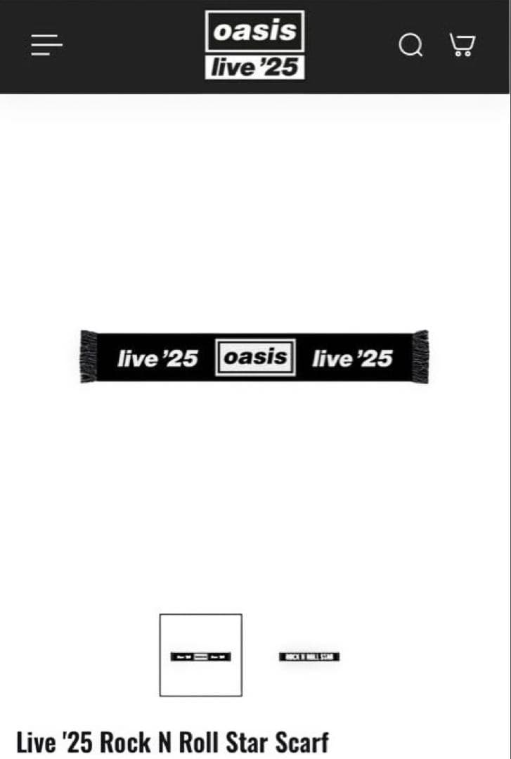 oasis live’25 スカーフ