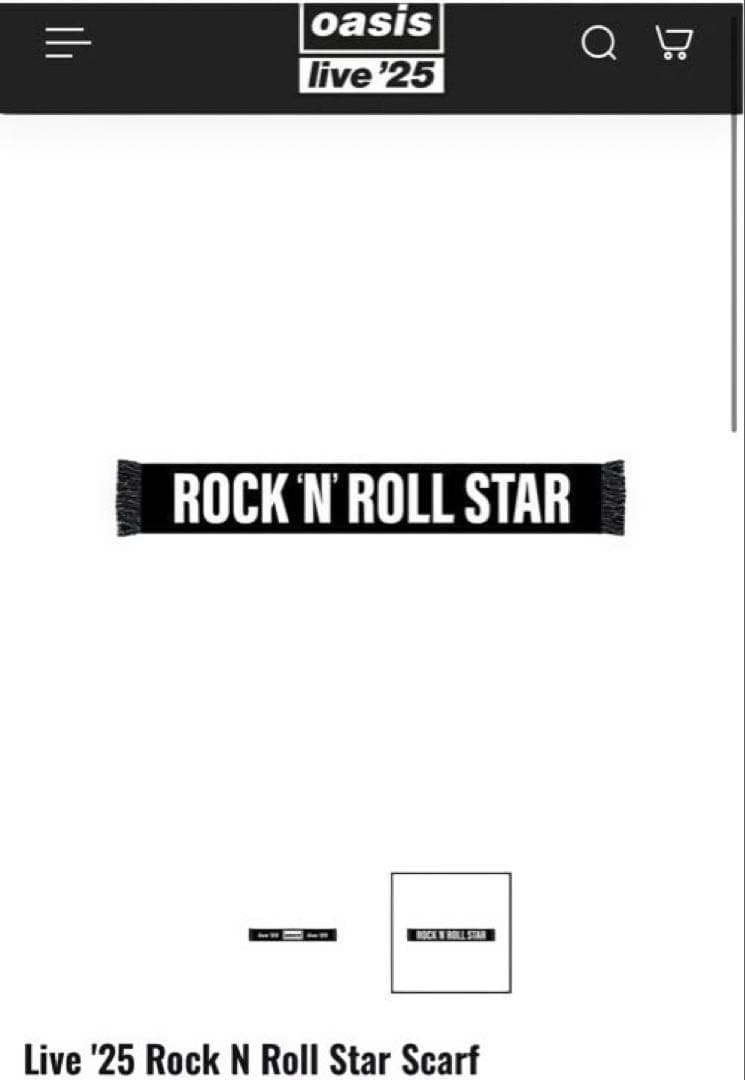 oasis live’25 スカーフ