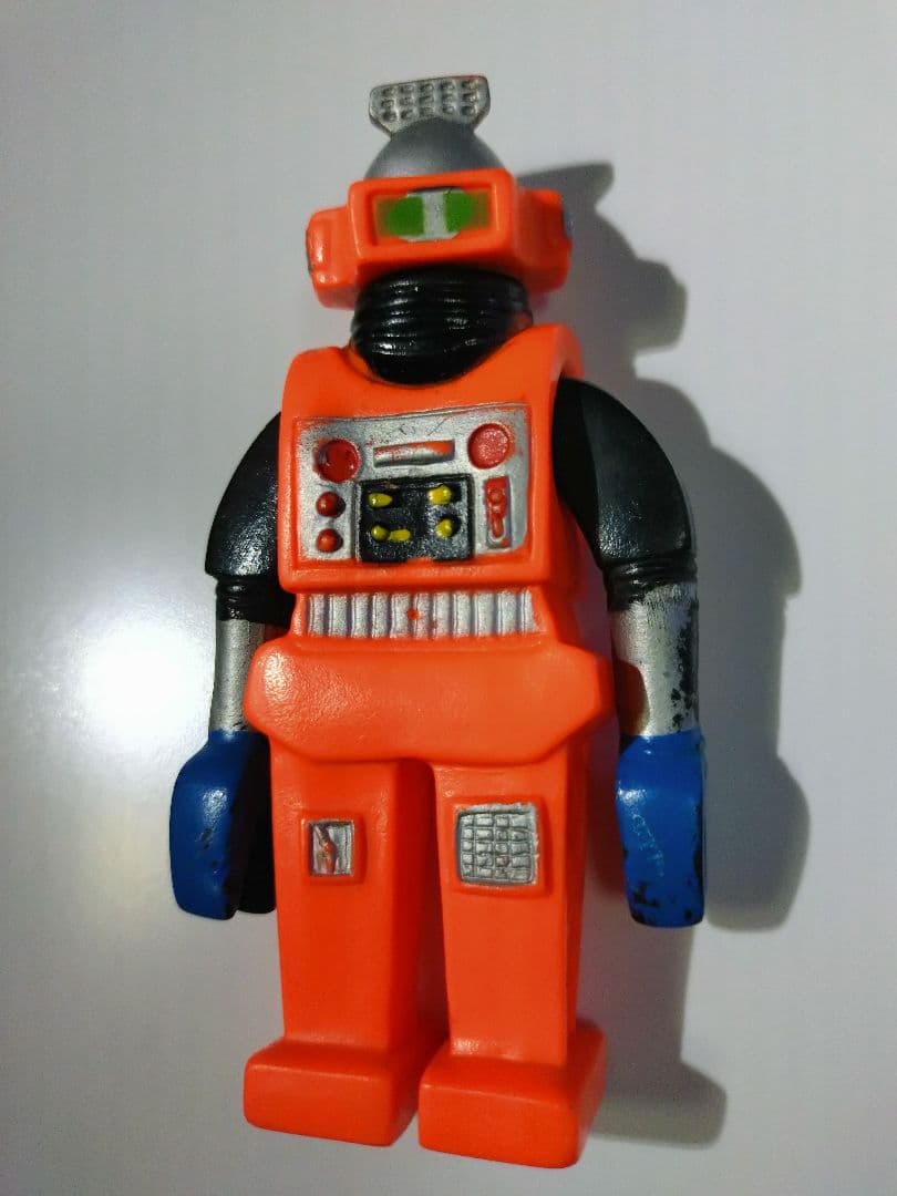 ヒカリトーイ製作所☆宇宙ロボット☆1970年代の希少ソフビフィギュア☆