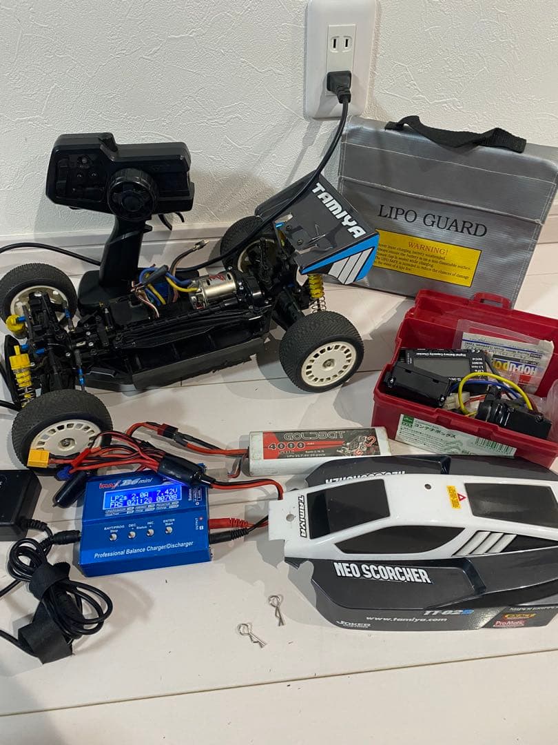 Tamiya Neo Scorcher ラジコンカー　フルセットすぐ遊べる