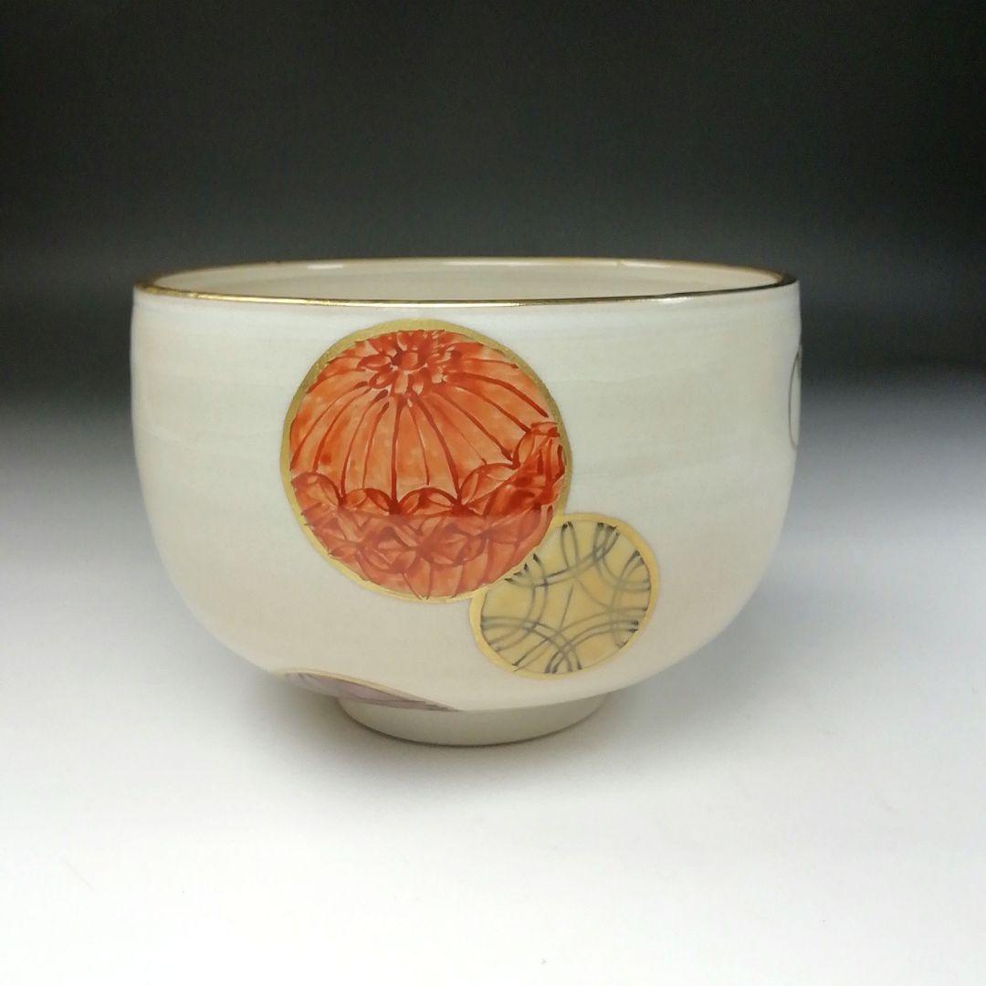 Ｔ１２２　茶碗　『御題　道』『犬山本窯　尾関作十郎』　共箱　抹茶碗　茶道具