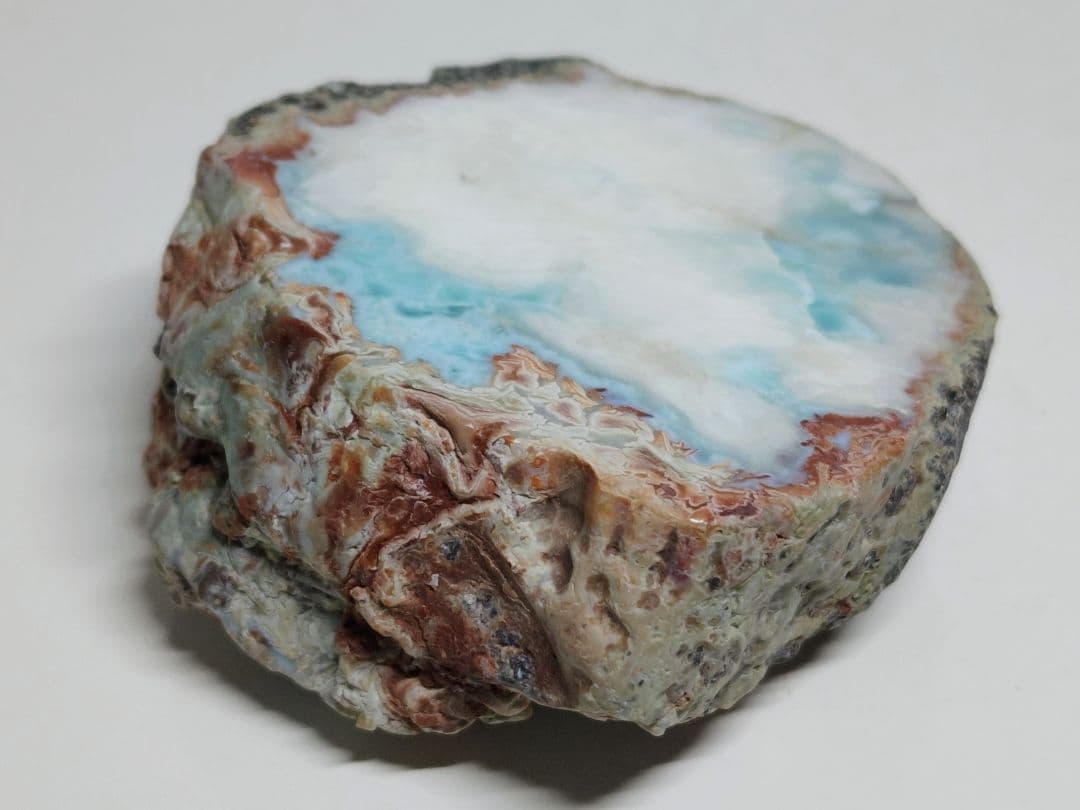 ラリマー 396g 原石 鑑賞石 自然石 誕生石 鉱物 鉱石 水石 インテリア