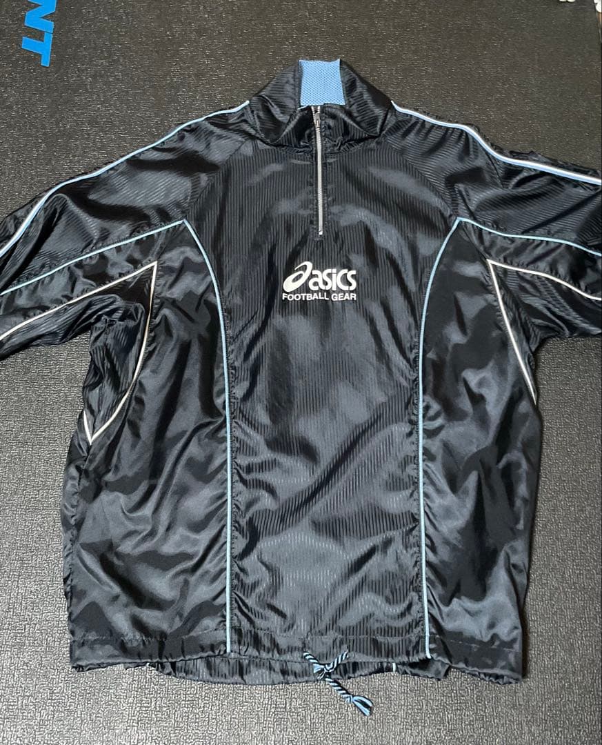 2000年前後のasics ウォームアップウェア ブラック　XL