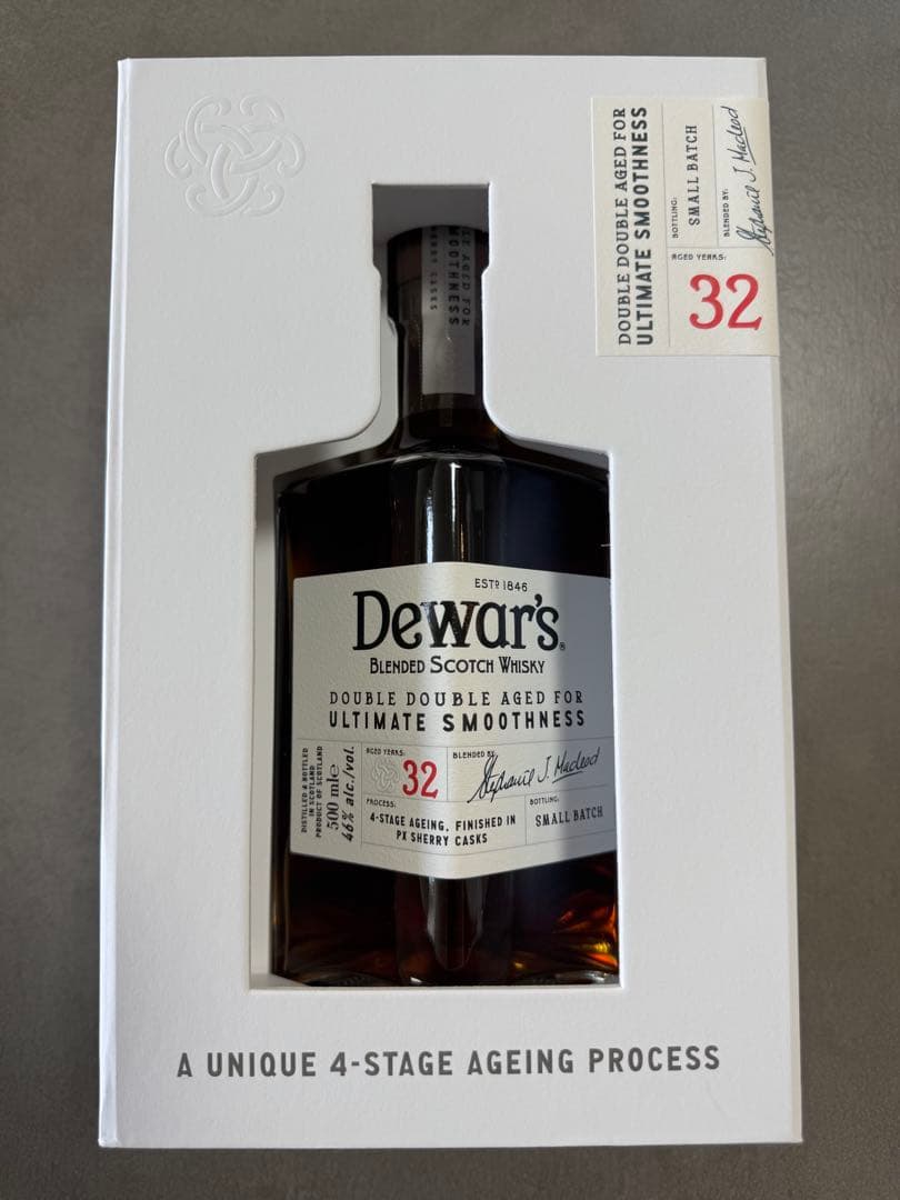 新品未開封 デュワーズダブル・ダブル 32年（箱入り） 国内正規購入品