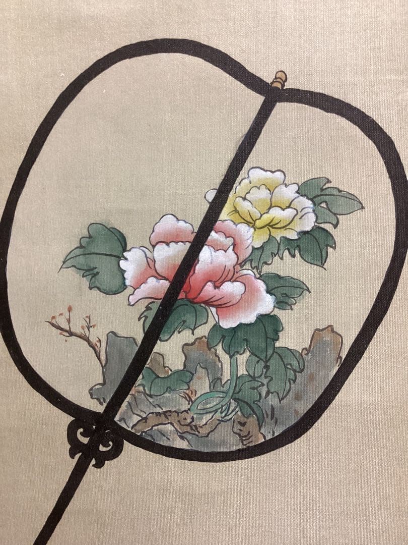 中国美術　アート　掛け軸　銭選写　『楊貴妃』