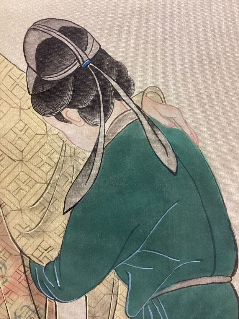 中国美術　アート　掛け軸　銭選写　『楊貴妃』