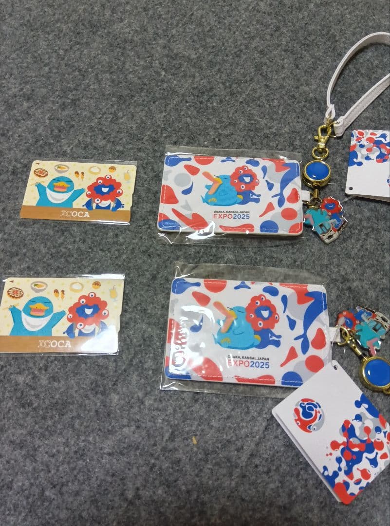 2セット★大阪関西万博EXPO★限定ミャクミャクICOCA &合皮パスケース