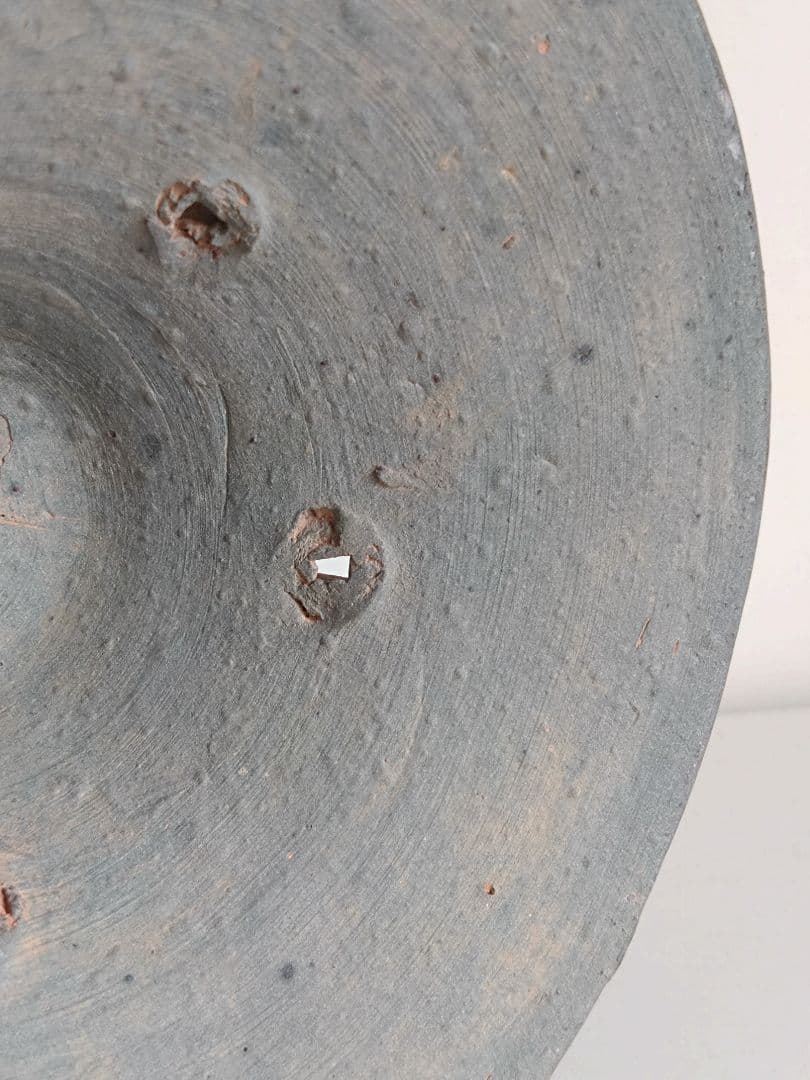 須恵器　高脚壺　古美術骨董古道具インテリア花入器オブジェ