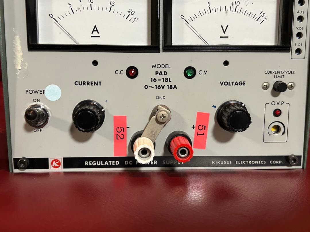 電源菊水 　PAD-16-18L　0〜16V 18A 　高性能コンパクト