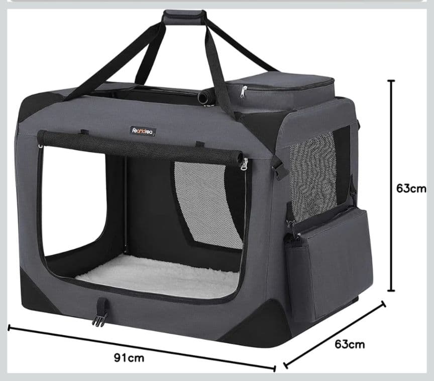 FEANDREA XXL キャリーバッグ 大型犬 クレート ペットキャリー