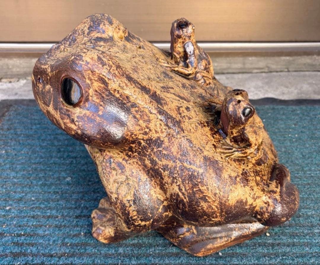 カエル 蛙 陶器 希少 レア 置物