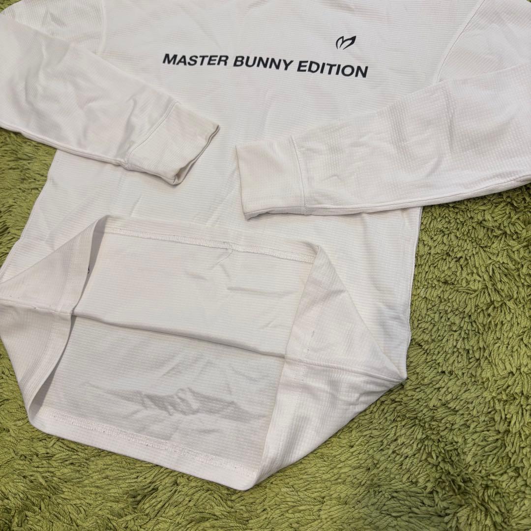 マスターバニーエディション 長袖モックネックシャツ ホワイト 白 サイズ0