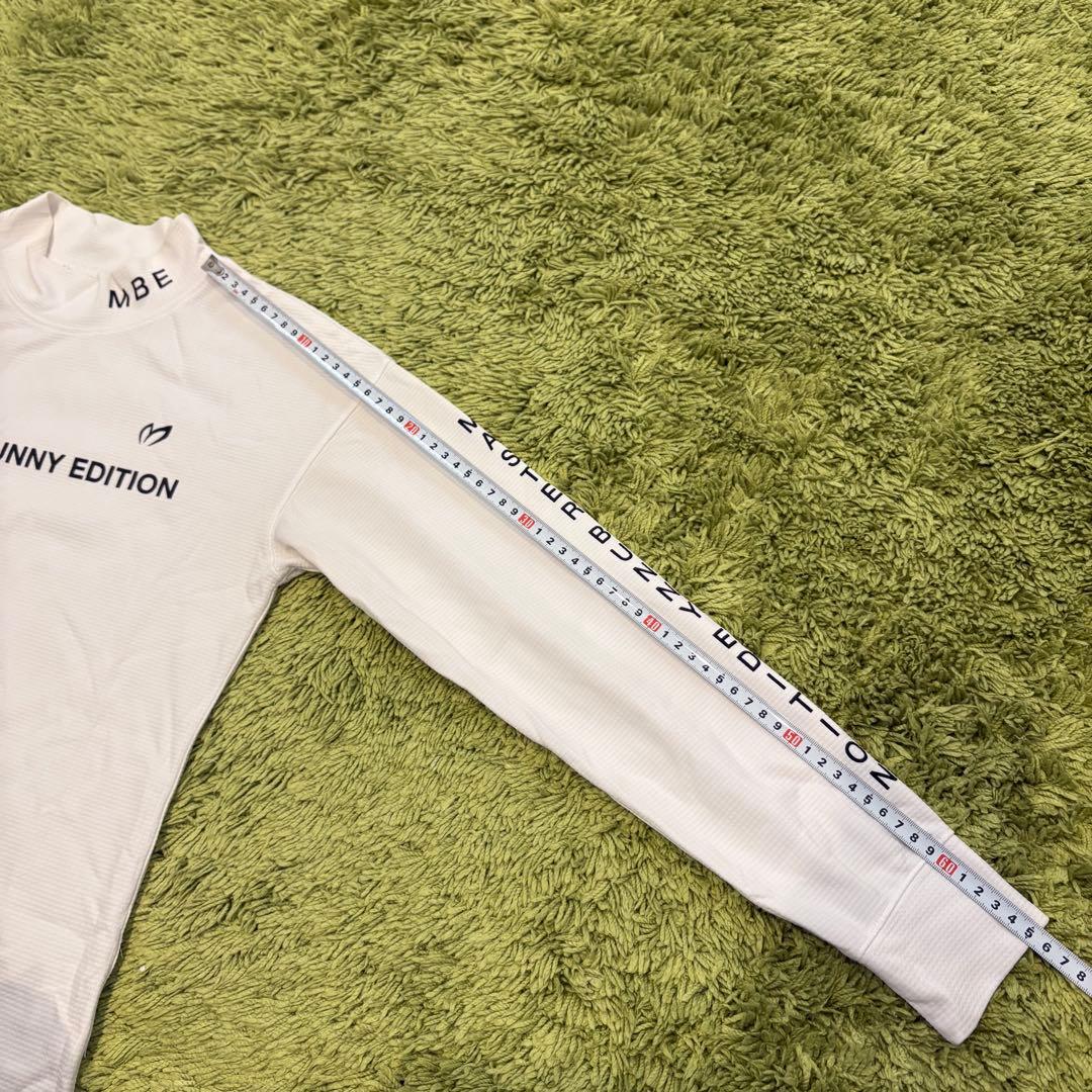 マスターバニーエディション 長袖モックネックシャツ ホワイト 白 サイズ0