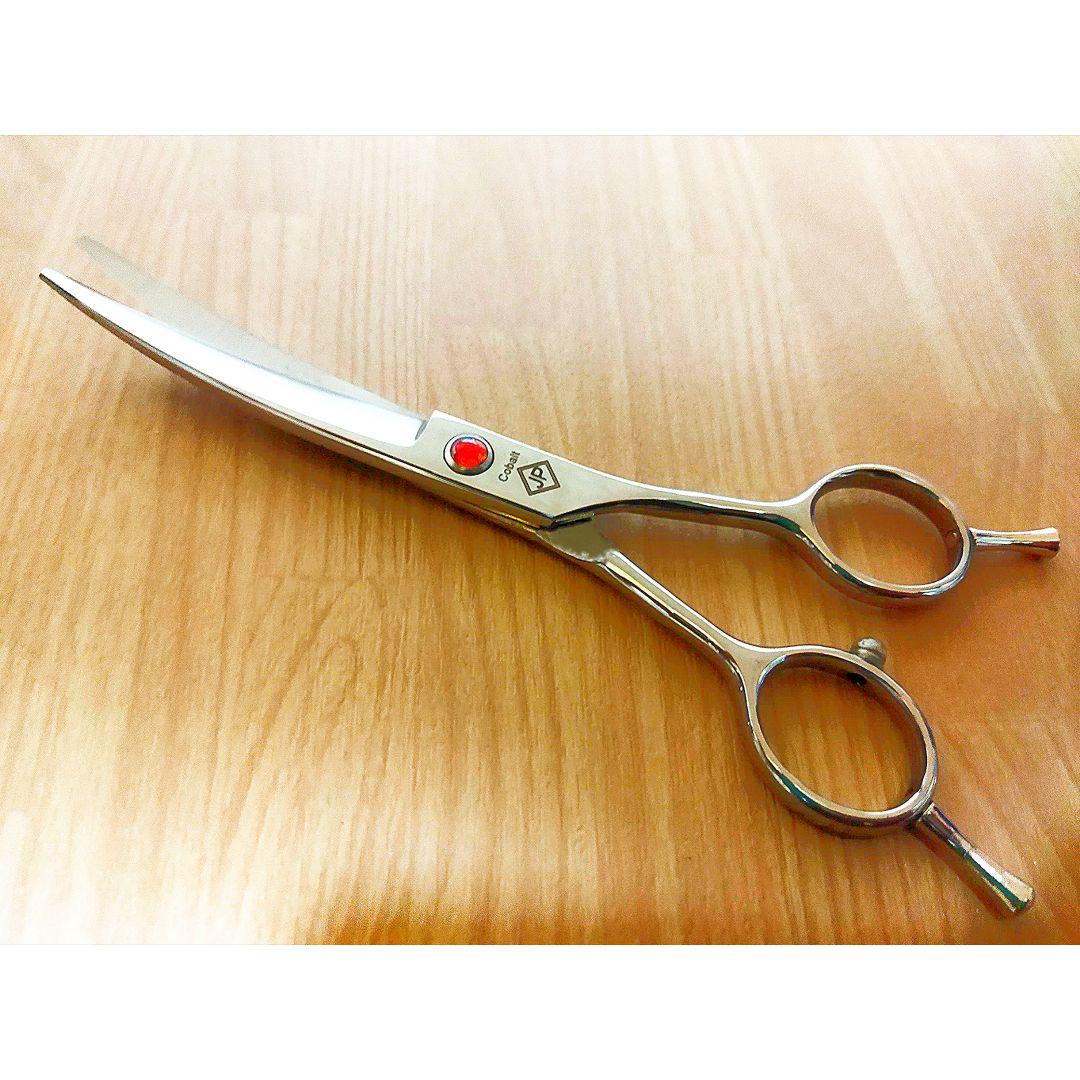 ペットシザー5.5inchシザーカーブシザー☆サロン☆トリマーペット犬トリミング