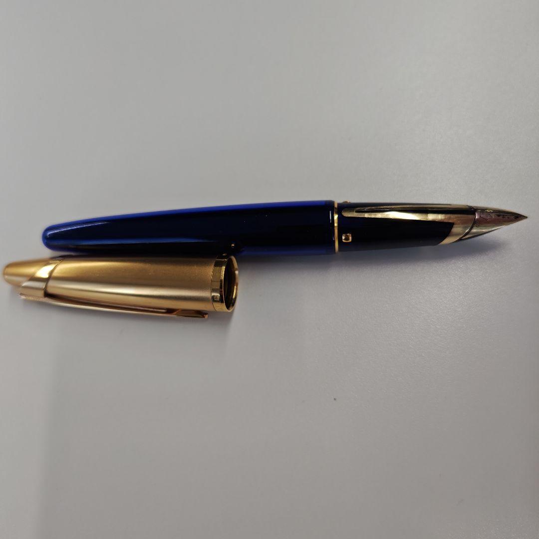ウォーターマン　万年筆　エドソン　サファイアブルー　18Kペン先　中字