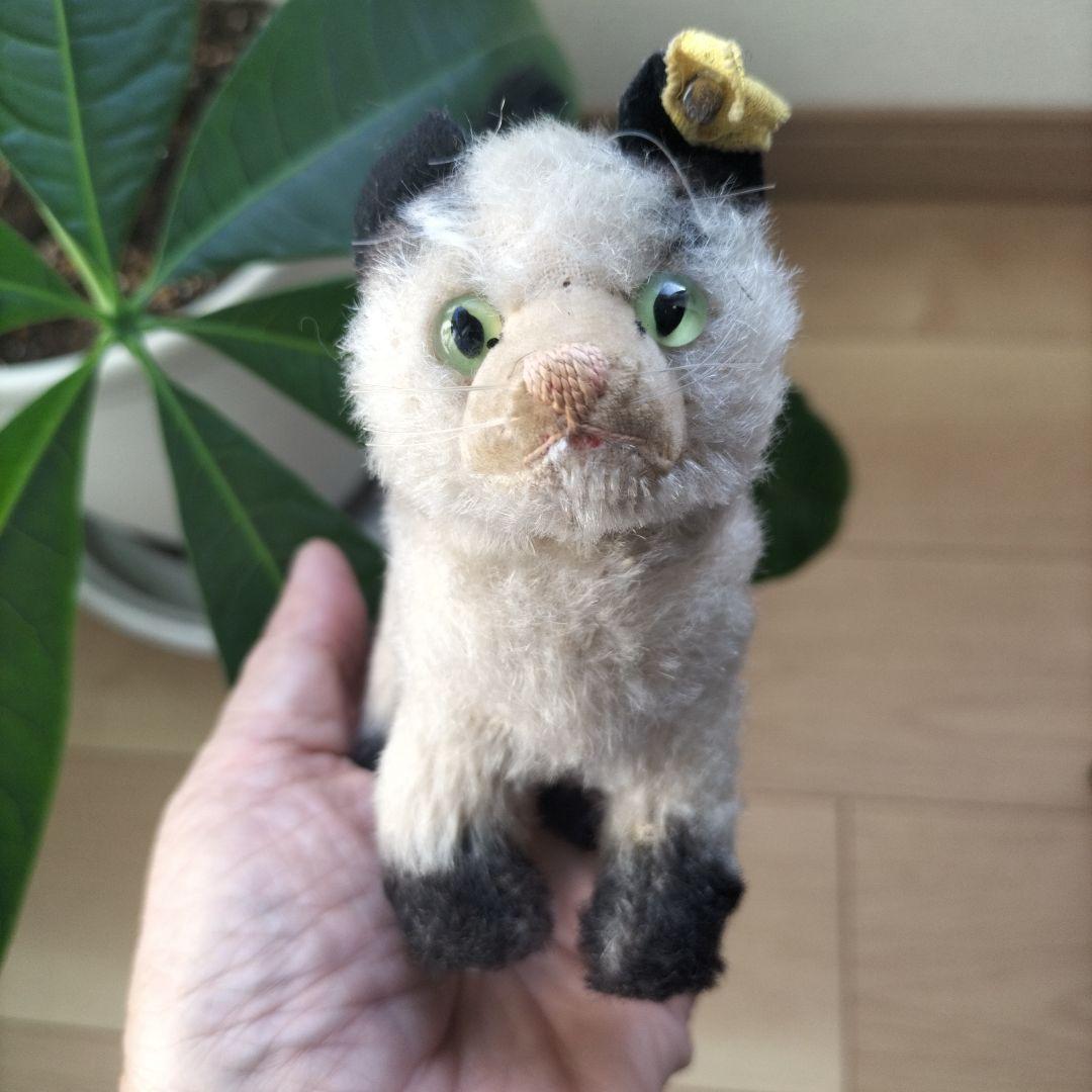 ビンテージ　シュタイフ　Gussy キャット　猫