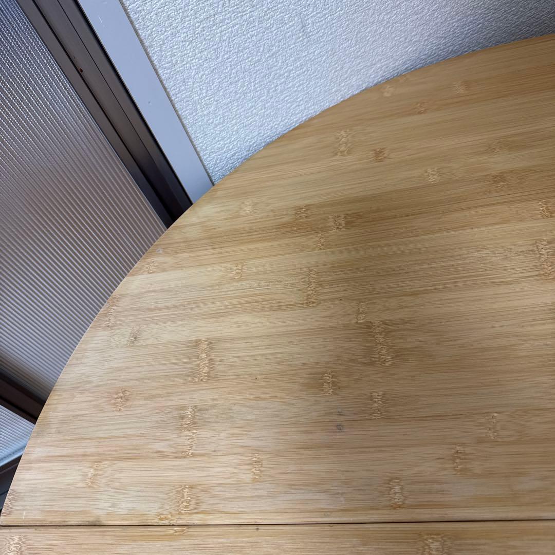 廃盤希少品☆【スノーピーク】ローテーブルラウンド 竹　LV-242 高さ調整可能