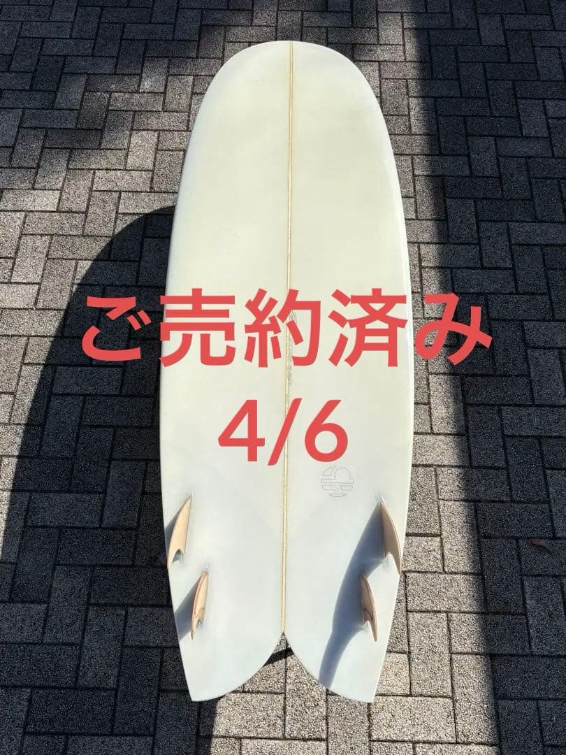 Mitsven surfboard フィッシュシモンズ 6’05”
