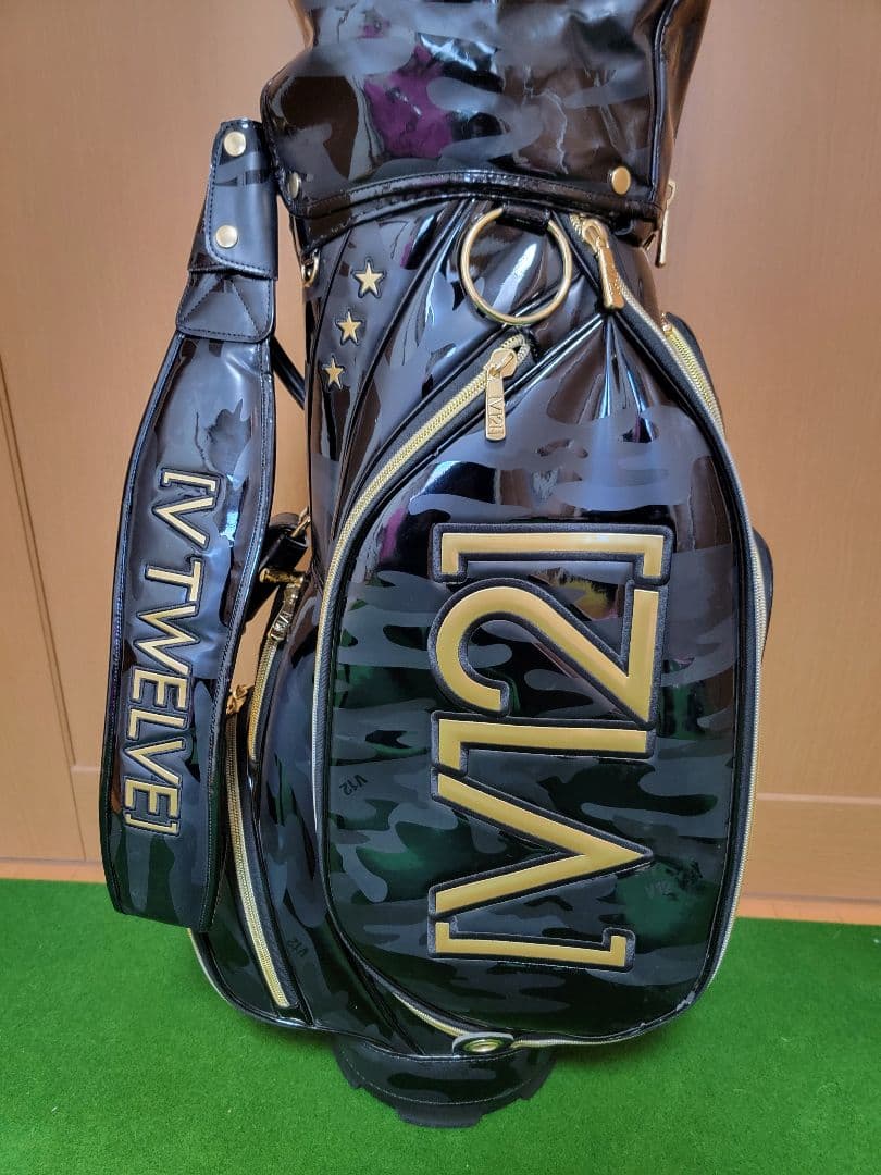 送料無料　V12　キャディバッグ　ヘッドカバー5個付