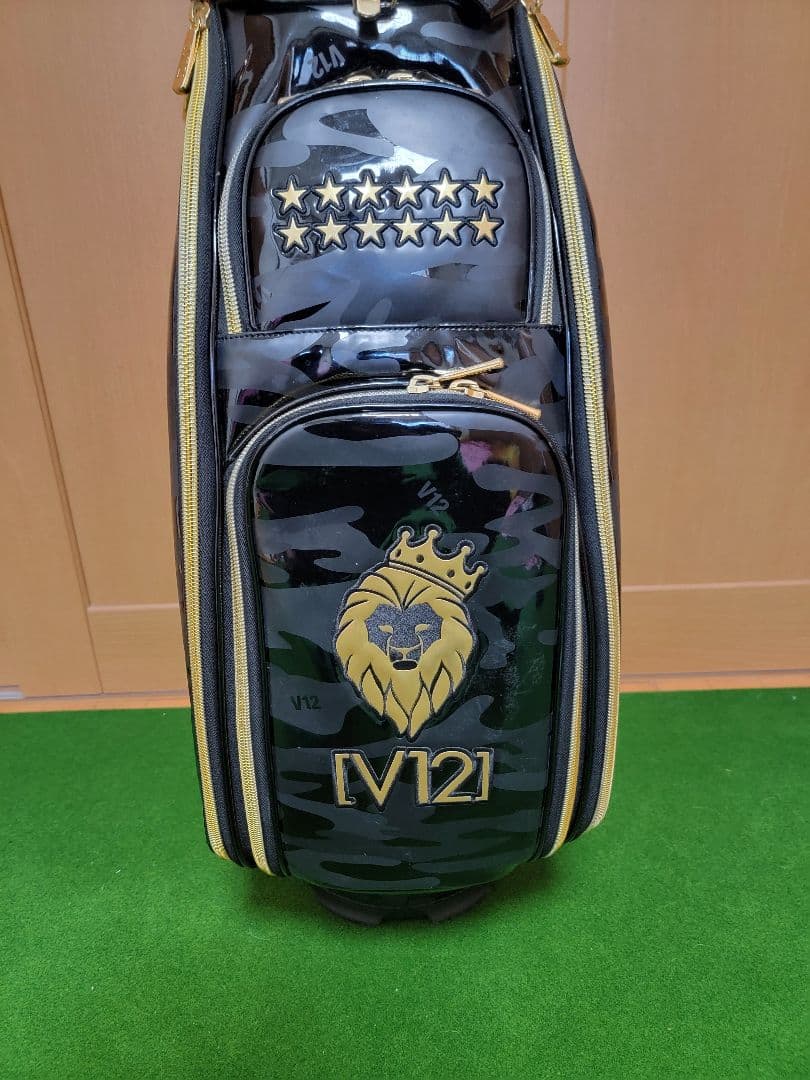 送料無料　V12　キャディバッグ　ヘッドカバー5個付