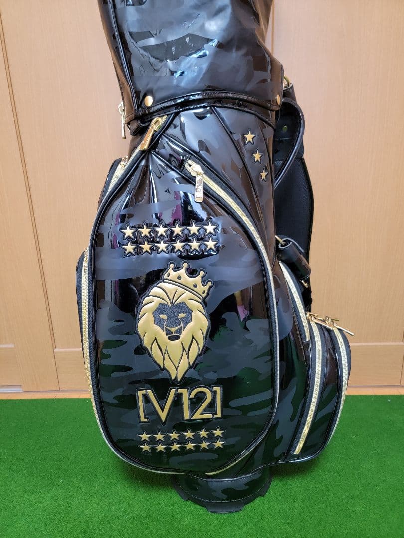 送料無料　V12　キャディバッグ　ヘッドカバー5個付