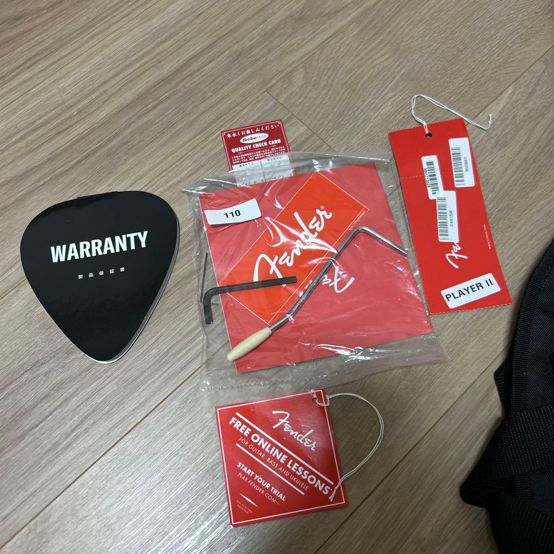 Fender Player II Series Stratocaster 黒