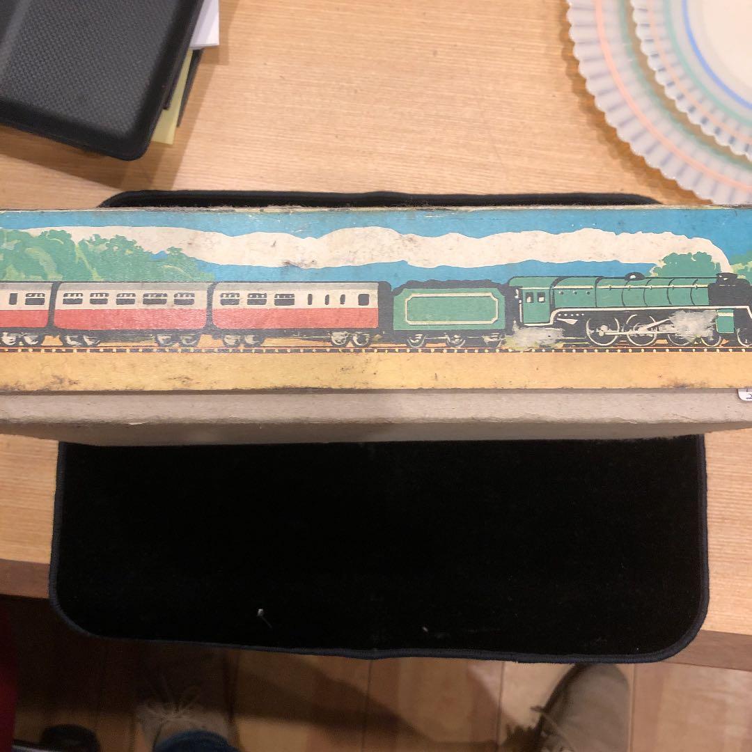 アンティーク　ゼンマイ仕掛けのイギリス製機関車セット